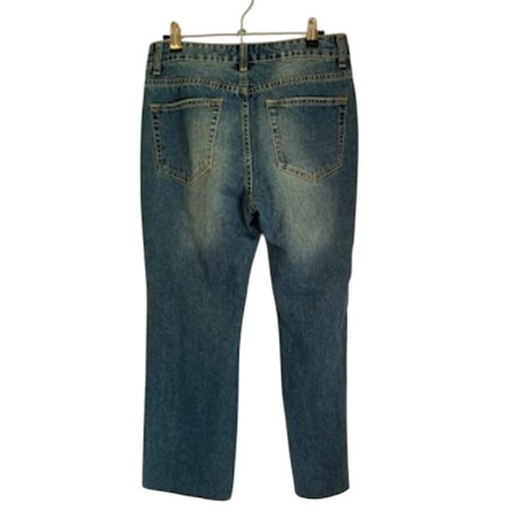 Uniq By Litz NWT Women's Size 27 Destroyed Jean Medium Wash - Picture 2 of 6